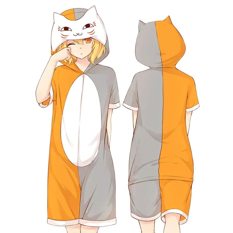 夏目友人帳　フリースルームワンピース Amazon.co.jp: 夏目友人帳 ニャンコ先生 パジャマ コスプレ衣装